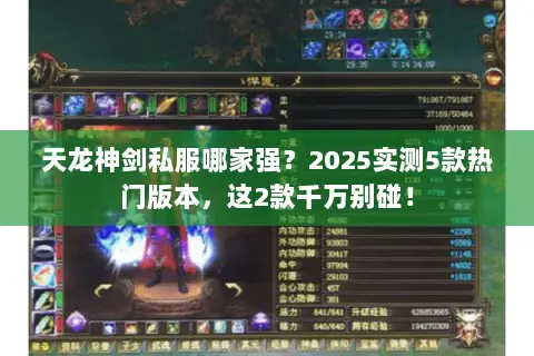 天龙神剑私服哪家强?2025实测5款热门版本,这2款千万别碰! 天龙神剑私服哪家强?2025实测5款热门版本,这2款千万别碰!