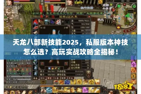 天龙八部新技能2025,私服版本神技怎么选?高玩实战攻略全揭秘! 天龙八部新技能2025,私服版本神技怎么选?高玩实战攻略全揭秘!