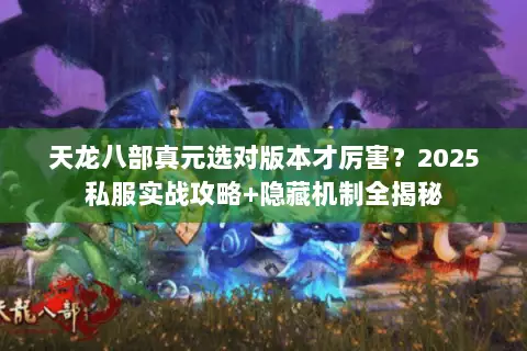 天龙八部真元选对版本才厉害?2025私服实战攻略+隐藏机制全揭秘 天龙八部真元选对版本才厉害?2025私服实战攻略+隐藏机制全揭秘