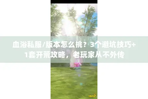 血浴私服/版本怎么挑?3个避坑技巧+1套开荒攻略,老玩家从不外传 血浴私服/版本怎么挑?3个避坑技巧+1套开荒攻略,老玩家从不外传