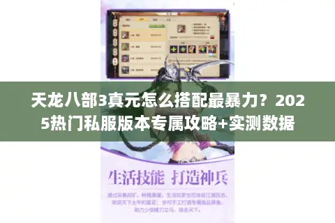 天龙八部3真元怎么搭配最暴力?2025热门私服版本专属攻略+实测数据 天龙八部3真元怎么搭配最暴力?2025热门私服版本专属攻略+实测数据