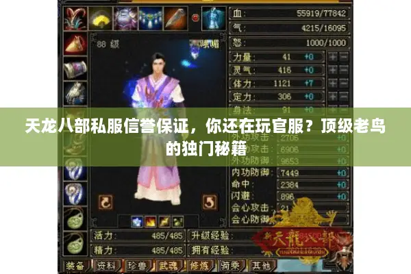 天龙八部私服信誉保证,你还在玩官服?顶级老鸟的独门秘籍 天龙八部私服信誉保证,你还在玩官服?顶级老鸟的独门秘籍