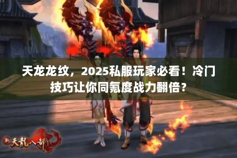 天龙龙纹,2025私服玩家必看!冷门技巧让你同氪度战力翻倍? 天龙龙纹,2025私服玩家必看!冷门技巧让你同氪度战力翻倍?