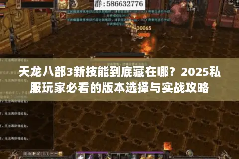 天龙八部3新技能到底藏在哪?2025私服玩家必看的版本选择与实战攻略 天龙八部3新技能到底藏在哪?2025私服玩家必看的版本选择与实战攻略
