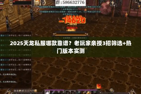 2025天龙私服哪款靠谱?老玩家亲授3招筛选+热门版本实测 2025天龙私服哪款靠谱?老玩家亲授3招筛选+热门版本实测