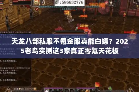 天龙八部私服不氪金服真能白嫖?2025老鸟实测这3家真正零氪天花板 天龙八部私服不氪金服真能白嫖?2025老鸟实测这3家真正零氪天花板