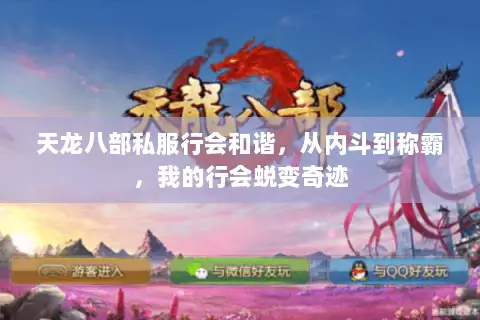 天龙八部私服行会和谐，从内斗到称霸，我的行会蜕变奇迹