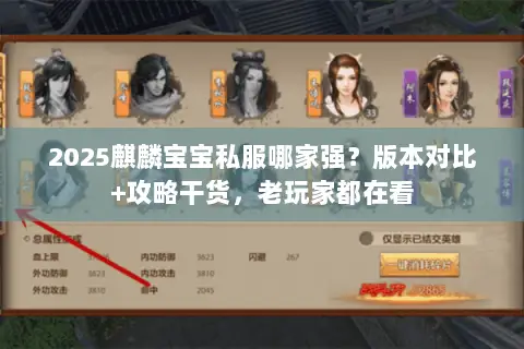 2025麒麟宝宝私服哪家强?版本对比+攻略干货,老玩家都在看 2025麒麟宝宝私服哪家强?版本对比+攻略干货,老玩家都在看