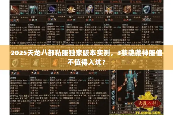 2025天龙八部私服独家版本实测,3款隐藏神服值不值得入坑? 2025天龙八部私服独家版本实测,3款隐藏神服值不值得入坑?