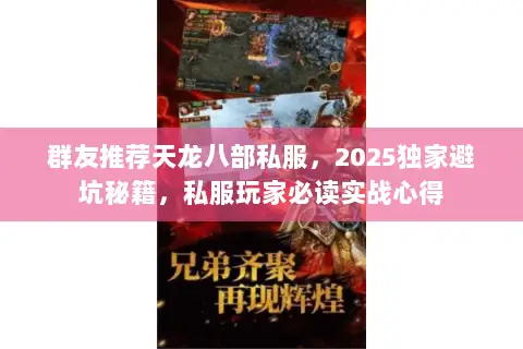 群友推荐天龙八部私服,2025独家避坑秘籍,私服玩家必读实战心得 群友推荐天龙八部私服,2025独家避坑秘籍,私服玩家必读实战心得