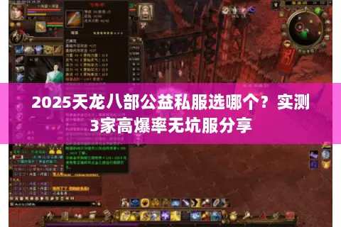 2025天龙八部公益私服选哪个？实测3家高爆率无坑服分享