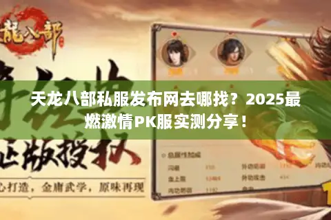 天龙八部私服发布网去哪找？2025最燃激情PK服实测分享！