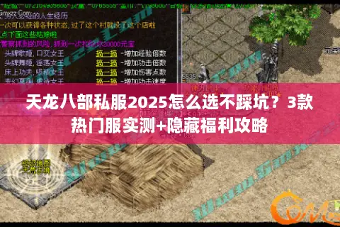 天龙八部私服2025怎么选不踩坑?3款热门服实测+隐藏福利攻略 天龙八部私服2025怎么选不踩坑?3款热门服实测+隐藏福利攻略
