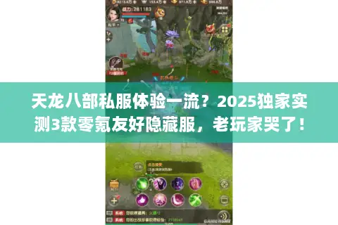 天龙八部私服体验一流?2025独家实测3款零氪友好隐藏服,老玩家哭了! 天龙八部私服体验一流?2025独家实测3款零氪友好隐藏服,老玩家哭了!