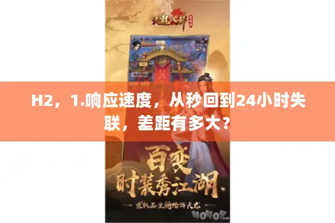 H2,1.响应速度,从秒回到24小时失联,差距有多大? H2,1.响应速度,从秒回到24小时失联,差距有多大?