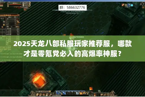 2025天龙八部私服玩家推荐服，哪款才是零氪党必入的高爆率神服？