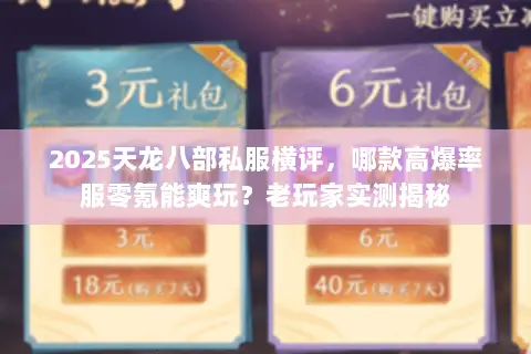 2025天龙八部私服横评,哪款高爆率服零氪能爽玩?老玩家实测揭秘 2025天龙八部私服横评,哪款高爆率服零氪能爽玩?老玩家实测揭秘