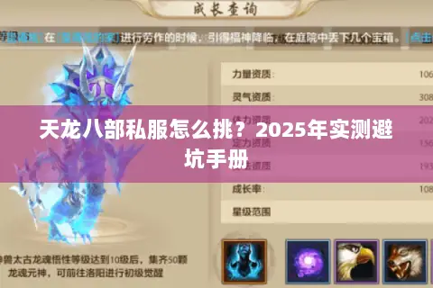 天龙八部私服怎么挑？2025年实测避坑手册