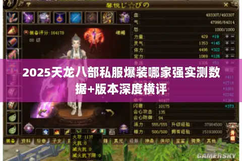 2025天龙八部私服爆装哪家强实测数据+版本深度横评 2025天龙八部私服爆装哪家强实测数据+版本深度横评