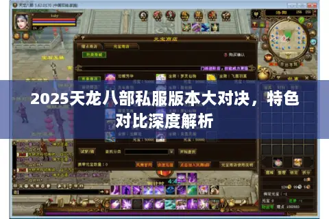 2025天龙八部私服版本大对决,特色对比深度解析 2025天龙八部私服版本大对决,特色对比深度解析