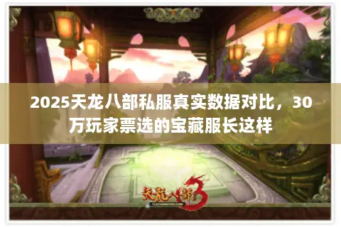 2025天龙八部私服真实数据对比，30万玩家票选的宝藏服长这样