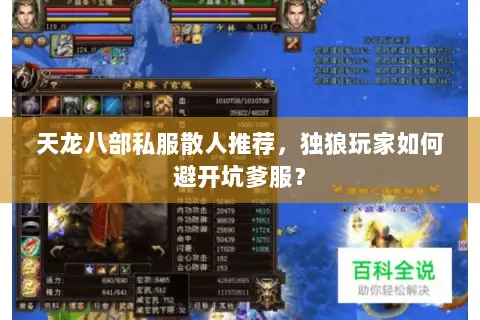 天龙八部私服散人推荐,独狼玩家如何避开坑爹服? 天龙八部私服散人推荐,独狼玩家如何避开坑爹服?