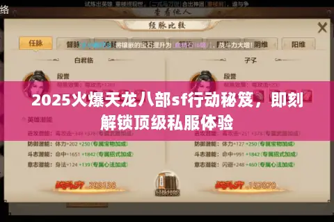 2025火爆天龙八部sf行动秘笈，即刻解锁顶级私服体验