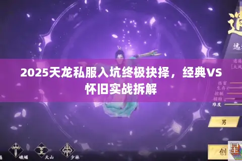 2025天龙私服入坑终极抉择,经典VS怀旧实战拆解 2025天龙私服入坑终极抉择,经典VS怀旧实战拆解