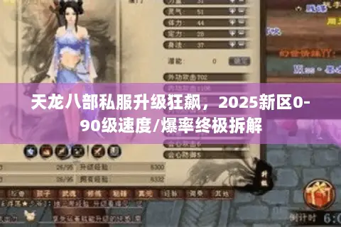 天龙八部私服升级狂飙,2025新区0-90级速度/爆率终极拆解 天龙八部私服升级狂飙,2025新区0-90级速度/爆率终极拆解