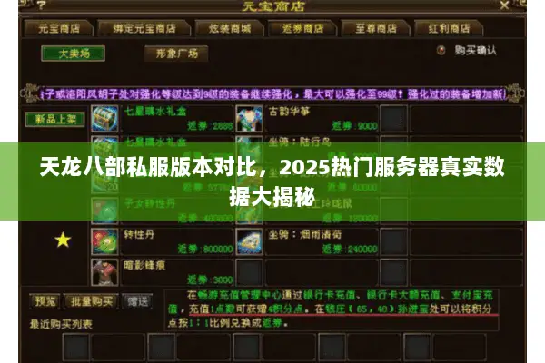 天龙八部私服版本对比,2025热门服务器真实数据大揭秘 天龙八部私服版本对比,2025热门服务器真实数据大揭秘