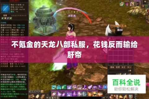 不氪金的天龙八部私服，花钱反而输给肝帝