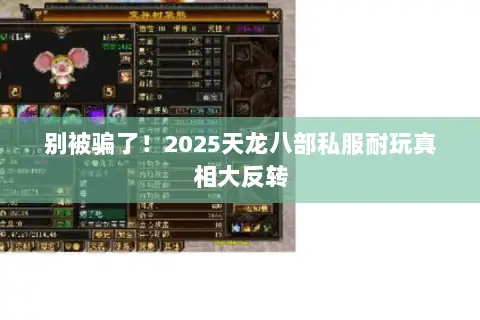 别被骗了!2025天龙八部私服耐玩真相大反转 别被骗了!2025天龙八部私服耐玩真相大反转