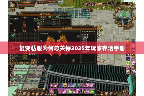 复变私服为何总关停2025年玩家存活手册 复变私服为何总关停2025年玩家存活手册