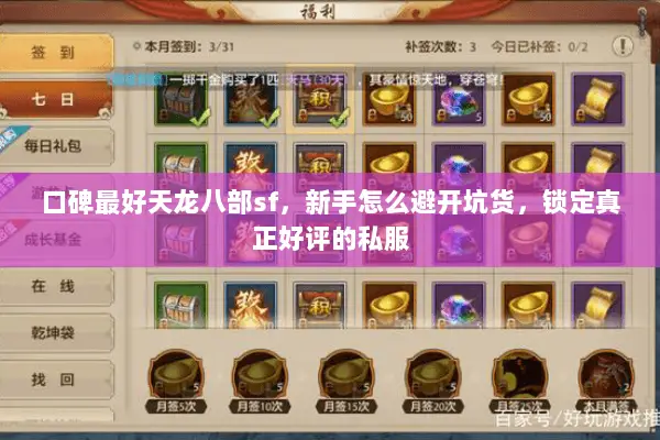 口碑最好天龙八部sf，新手怎么避开坑货，锁定真正好评的私服