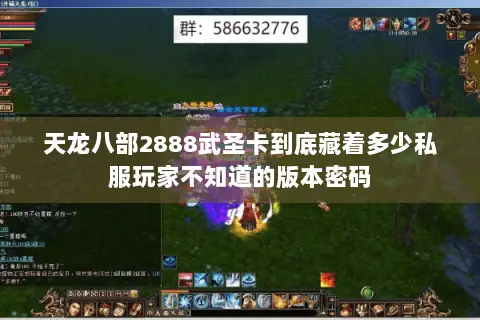 天龙八部2888武圣卡到底藏着多少私服玩家不知道的版本密码 天龙八部2888武圣卡到底藏着多少私服玩家不知道的版本密码