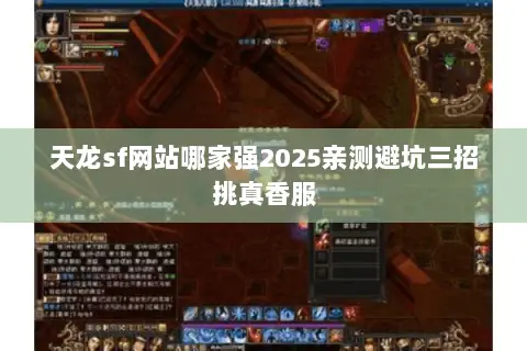 天龙sf网站哪家强2025亲测避坑三招挑真香服