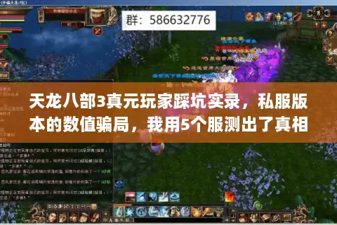 天龙八部3真元玩家踩坑实录,私服版本的数值骗局,我用5个服测出了真相 天龙八部3真元玩家踩坑实录,私服版本的数值骗局,我用5个服测出了真相