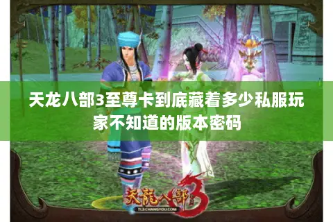 天龙八部3至尊卡到底藏着多少私服玩家不知道的版本密码 天龙八部3至尊卡到底藏着多少私服玩家不知道的版本密码