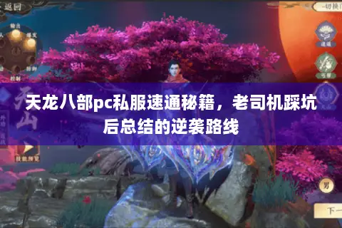 天龙八部pc私服速通秘籍,老司机踩坑后总结的逆袭路线 天龙八部pc私服速通秘籍,老司机踩坑后总结的逆袭路线