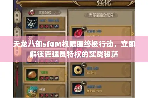 天龙八部sfGM权限服终极行动,立即解锁管理员特权的实战秘籍 天龙八部sfGM权限服终极行动,立即解锁管理员特权的实战秘籍