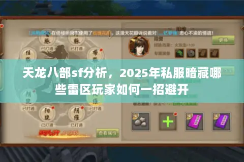天龙八部sf分析，2025年私服暗藏哪些雷区玩家如何一招避开