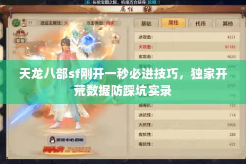 天龙八部sf刚开一秒必进技巧,独家开荒数据防踩坑实录 天龙八部sf刚开一秒必进技巧,独家开荒数据防踩坑实录