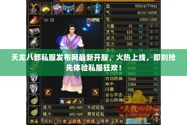 天龙八部私服发布网最新开服，火热上线，即刻抢先体验私服狂欢！