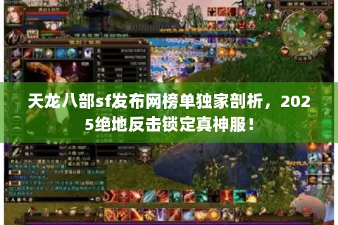天龙八部sf发布网榜单独家剖析,2025绝地反击锁定真神服! 天龙八部sf发布网榜单独家剖析,2025绝地反击锁定真神服!