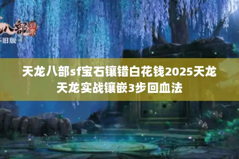 天龙八部sf宝石镶错白花钱2025天龙天龙实战镶嵌3步回血法 天龙八部sf宝石镶错白花钱2025天龙天龙实战镶嵌3步回血法