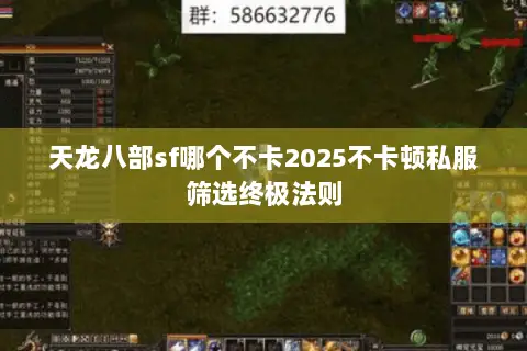 天龙八部sf哪个不卡2025不卡顿私服筛选终极法则 天龙八部sf哪个不卡2025不卡顿私服筛选终极法则