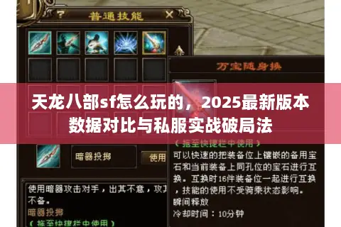 天龙八部sf怎么玩的,2025最新版本数据对比与私服实战破局法 天龙八部sf怎么玩的,2025最新版本数据对比与私服实战破局法
