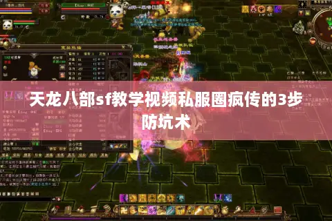 天龙八部sf教学视频私服圈疯传的3步防坑术 天龙八部sf教学视频私服圈疯传的3步防坑术