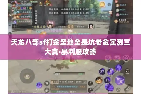天龙八部sf打金圣地全是坑老金实测三大真·暴利服攻略
