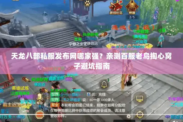天龙八部私服发布网哪家强？亲测百服老鸟掏心窝子避坑指南